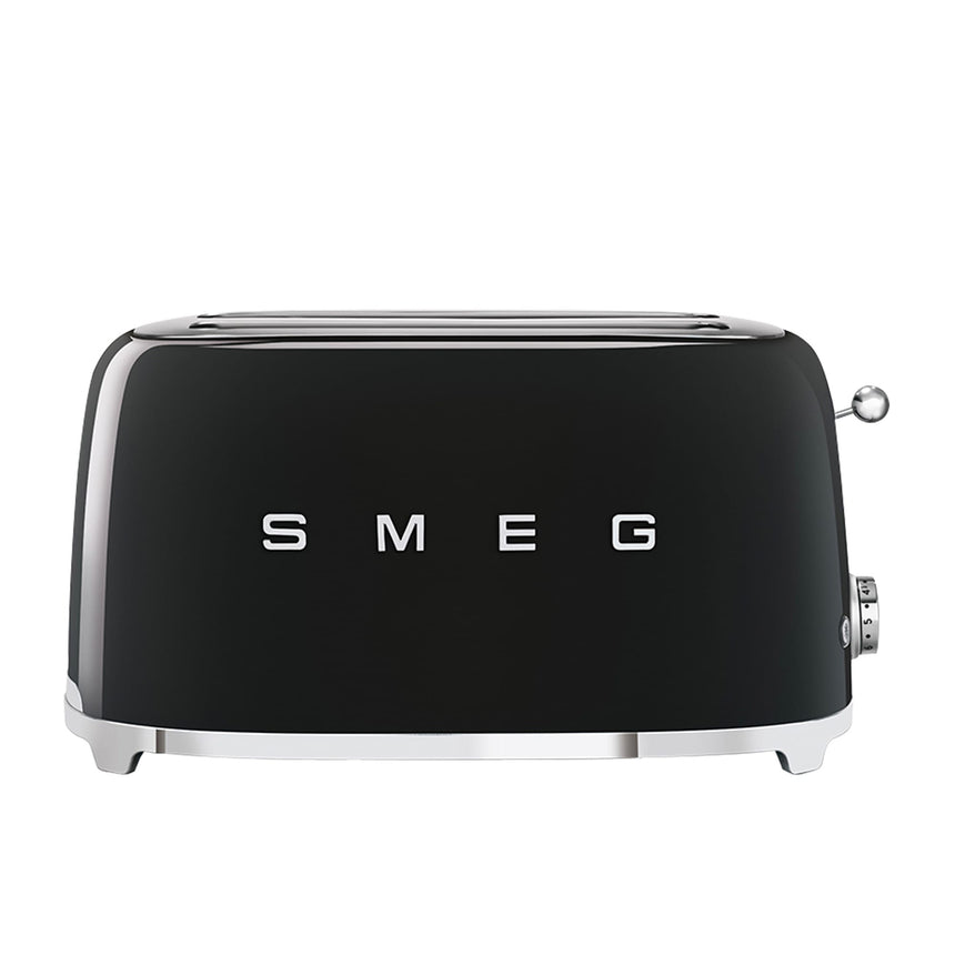 Smeg 50's Retro Style TSF02 4 Slice Toaster in Black - Image 04