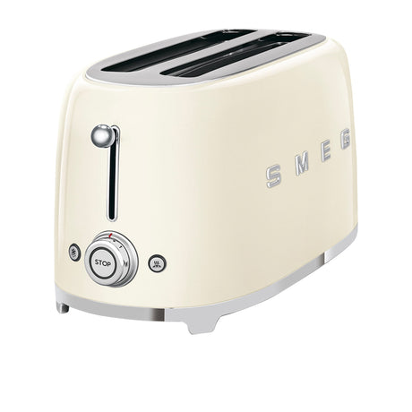 Smeg 50's Retro Style TSF02 4 Slice Toaster Cream - Image 01