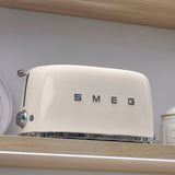 Smeg 50's Retro Style TSF02 4 Slice Toaster Cream - Image 02