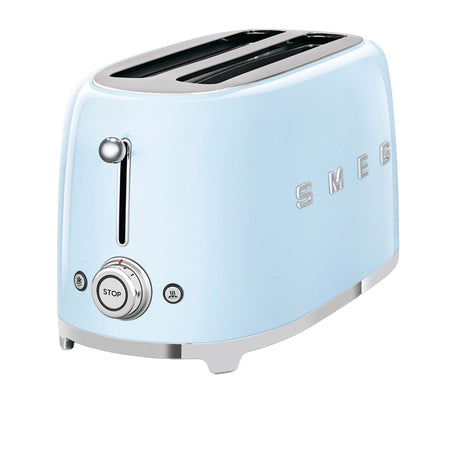 Smeg 50's Retro Style TSF02 4 Slice Toaster in Pastel in Blue - Image 01