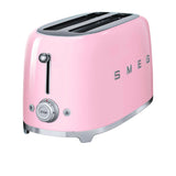 Smeg 50's Retro Style TSF02 4 Slice Toaster in Pastel in Pink - Image 01