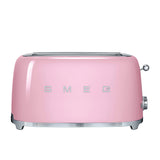 Smeg 50's Retro Style TSF02 4 Slice Toaster in Pastel in Pink - Image 03