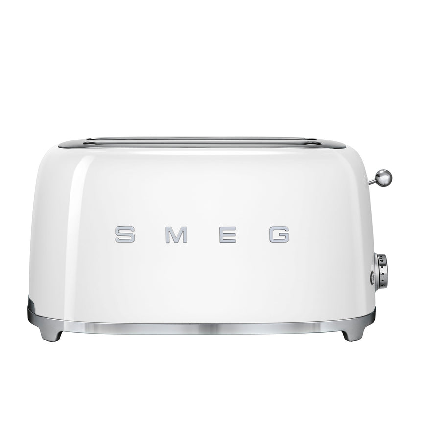 Smeg 50's Retro Style TSF02 4 Slice Toaster in White - Image 03