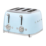 Smeg 50's Retro Style TSF03 4 Slot Toaster in Pastel in Blue - Image 01