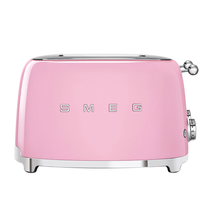 Smeg 50's Retro Style TSF03 4 Slot Toaster in Pink - Image 04