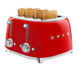 Smeg 50's Retro Style TSF03 4 Slot Toaster in Red - Image 03