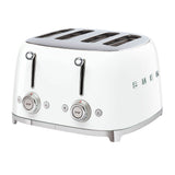 Smeg 50's Retro Style TSF03 4 Slot Toaster in White - Image 01