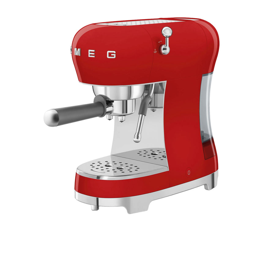 Smeg 50's Retro Style ECF02 Espresso Coffee Machine Red - Image 06