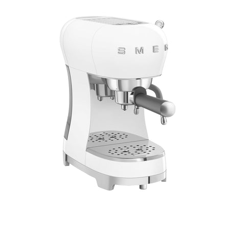 Smeg 50's Retro Style ECF02 Espresso Coffee Machine White - Image 01