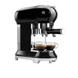 Smeg 50's Retro Style ECF01 Espresso Coffee Machine in Black - Image 03