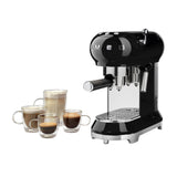 Smeg 50's Retro Style ECF01 Espresso Coffee Machine in Black - Image 05