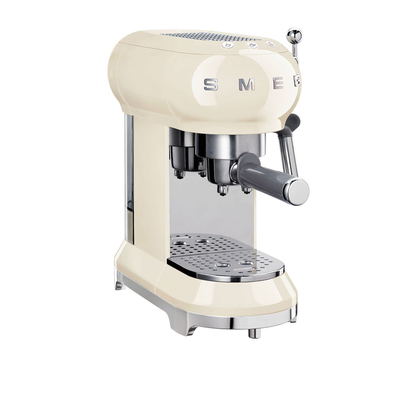 Smeg 50's Retro Style ECF01 Espresso Coffee Machine Cream - Image 01