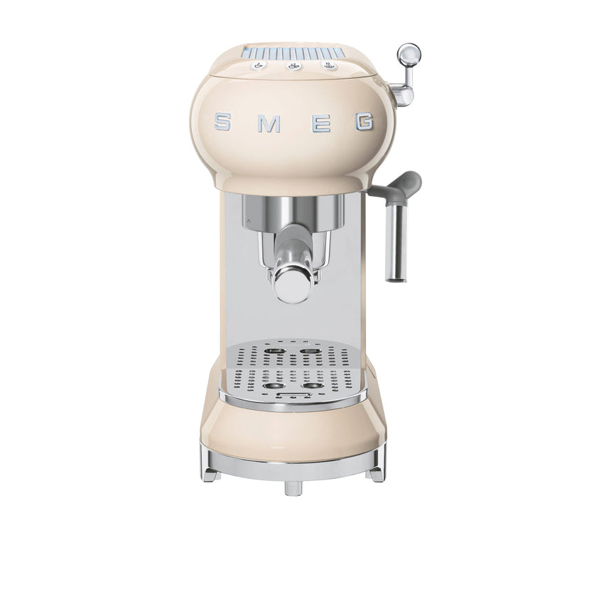 Smeg 50's Retro Style ECF01 Espresso Coffee Machine Cream - Image 06