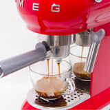 Smeg 50's Retro Style ECF01 Espresso Coffee Machine in Red - Image 05