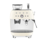 Smeg 50's Retro Style EGF03 Espresso Machine with Built In Grinder Cream - Image 01