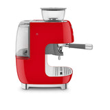 Smeg 50's Retro Style EGF03 Espresso Machine with Built In Grinder Red - Image 03