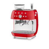 Smeg 50's Retro Style EGF03 Espresso Machine with Built In Grinder Red - Image 04