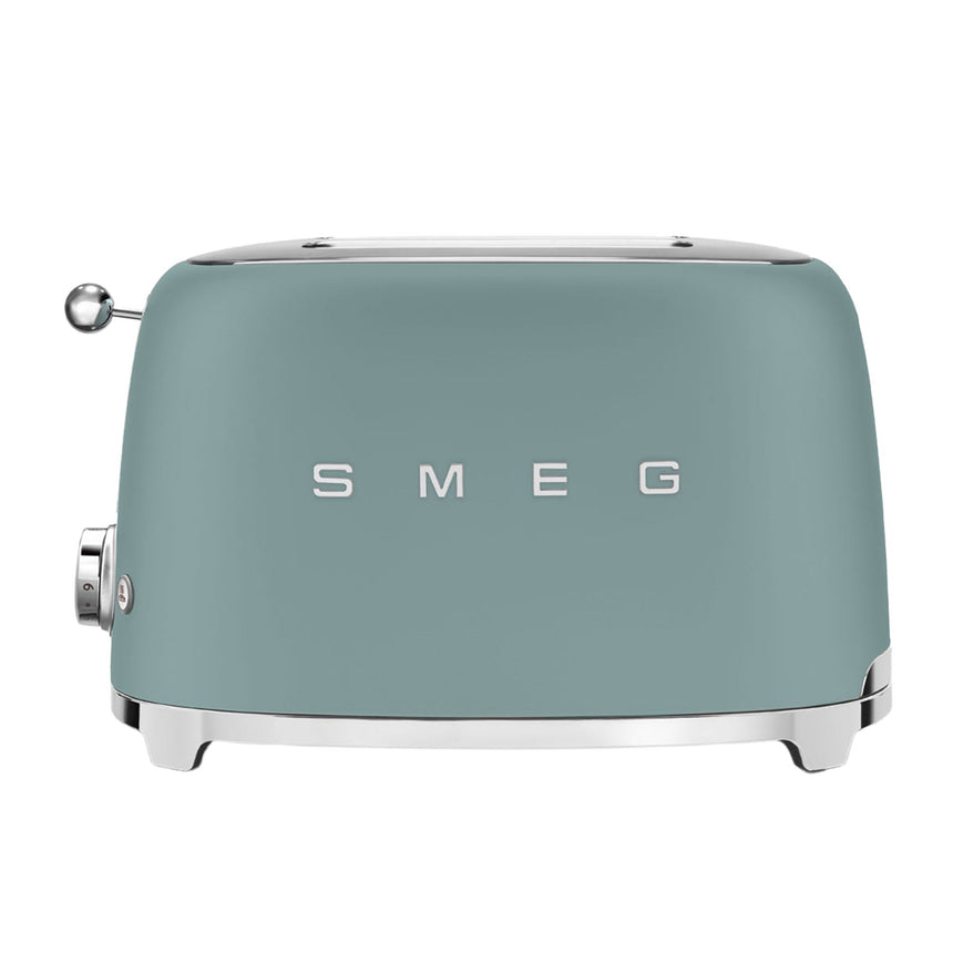 Smeg 50's Retro Style TSF01 2 Slice Toaster Matte Emerald Green - Image 05