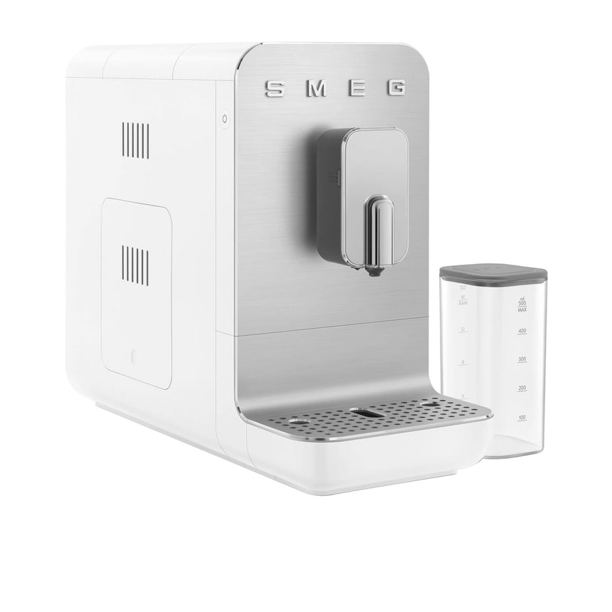 Smeg Bean to Cup BCC13 Coffee Machine with Auto Milk System Matte White - Image 01