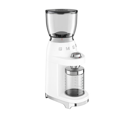 Smeg 50's Retro Style CGF01 Coffee Grinder in White - Image 02