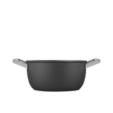 Smeg Non Stick Casserole with Lid 24cm - 4.6 Litre in Black - Image 02