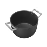 Smeg Non Stick Casserole with Lid 26cm - 7.7L in Black - Image 06