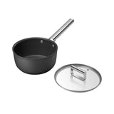 Smeg Non Stick Saucepan with Lid 20cm - 2.7 litre in Black - Image 04