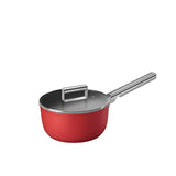 Smeg Non Stick Saucepan with Lid 20cm - 2.7 litre in Red - Image 01