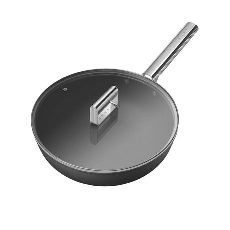 Smeg Non Stick Wok 30cm in Black - Image 02