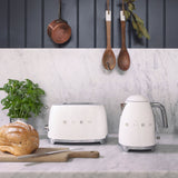 Smeg 50's Retro Style TSF02 4 Slice Toaster in White - Image 02