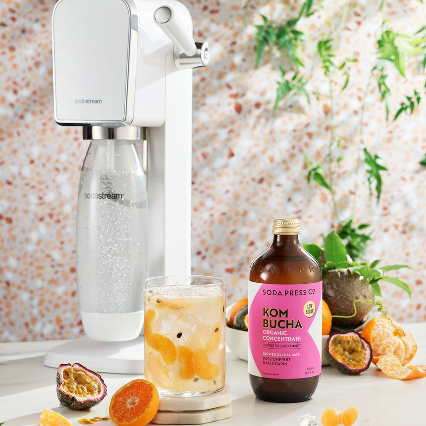 SodaStream Soda Press Co Organic Soda Syrup Kombucha Passionfruit & Mandarin - Image 05