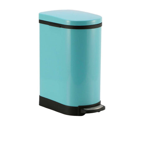 Soga Rectangular Pedal Bin 10L Blue - Image 01