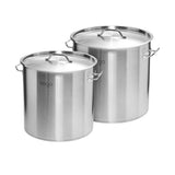 Soga 2pc Stainless Steel Stockpot Set 12L and 33L - Image 01