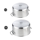 Soga 2pc Stainless Steel Stockpot Set 14L and 23L - Image 06