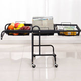 SOGA 3 Tier Steel Mesh Adjustable Kitchen Cart - Image 03