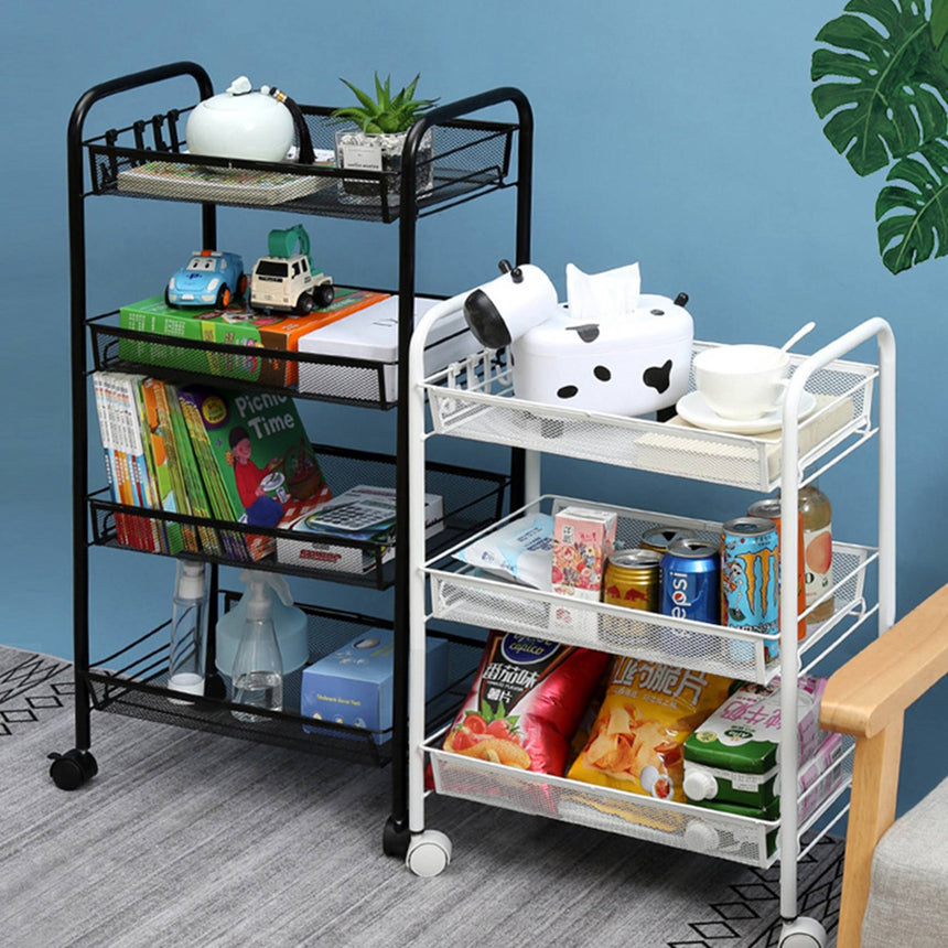 SOGA 3 Tier Steel Mesh Kitchen Cart - Image 04