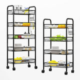 SOGA 3 Tier Steel Mesh Kitchen Cart - Image 05