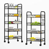 SOGA 4 Tier Steel Mesh Kitchen Cart - Image 05