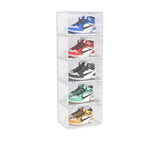 SOGA 5 Tier Shoe Organiser with Magnetic Door Clear - Image 01