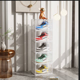 SOGA 5 Tier Shoe Organiser with Magnetic Door Clear - Image 02