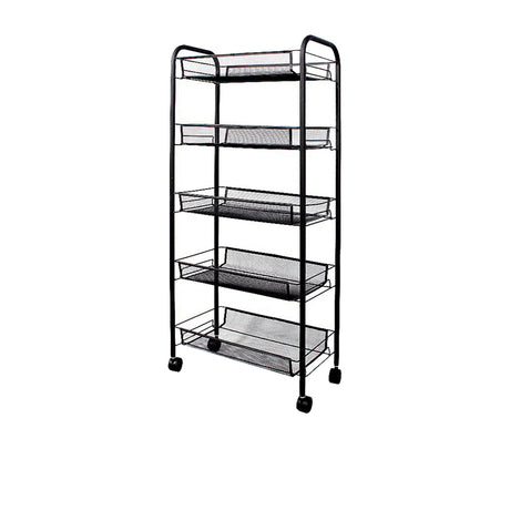 SOGA 5 Tier Steel Mesh Kitchen Cart - Image 01