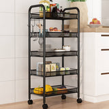 SOGA 5 Tier Steel Mesh Kitchen Cart - Image 03