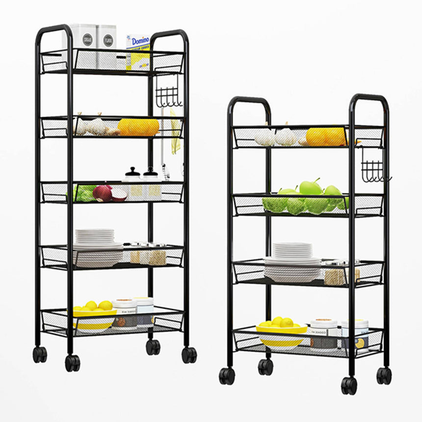 SOGA 5 Tier Steel Mesh Kitchen Cart - Image 05