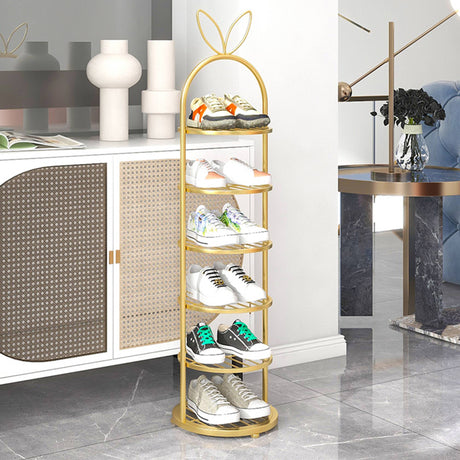 SOGA Bunny Ears 6 Tier Metal Shoe Organiser - Image 02