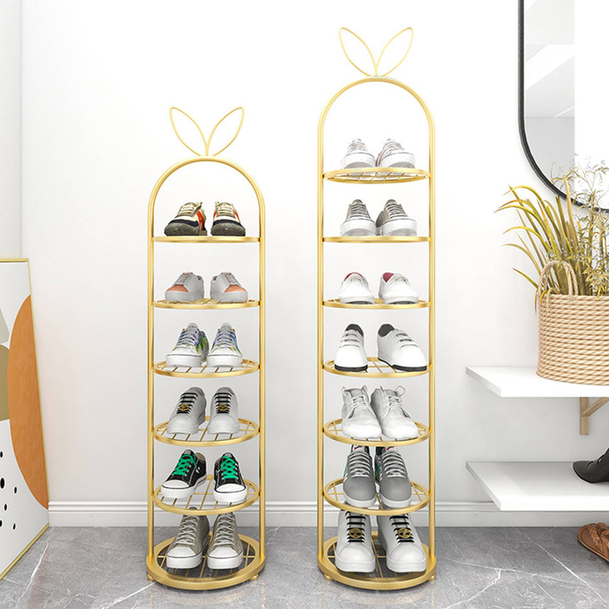 SOGA Bunny Ears 6 Tier Metal Shoe Organiser - Image 03