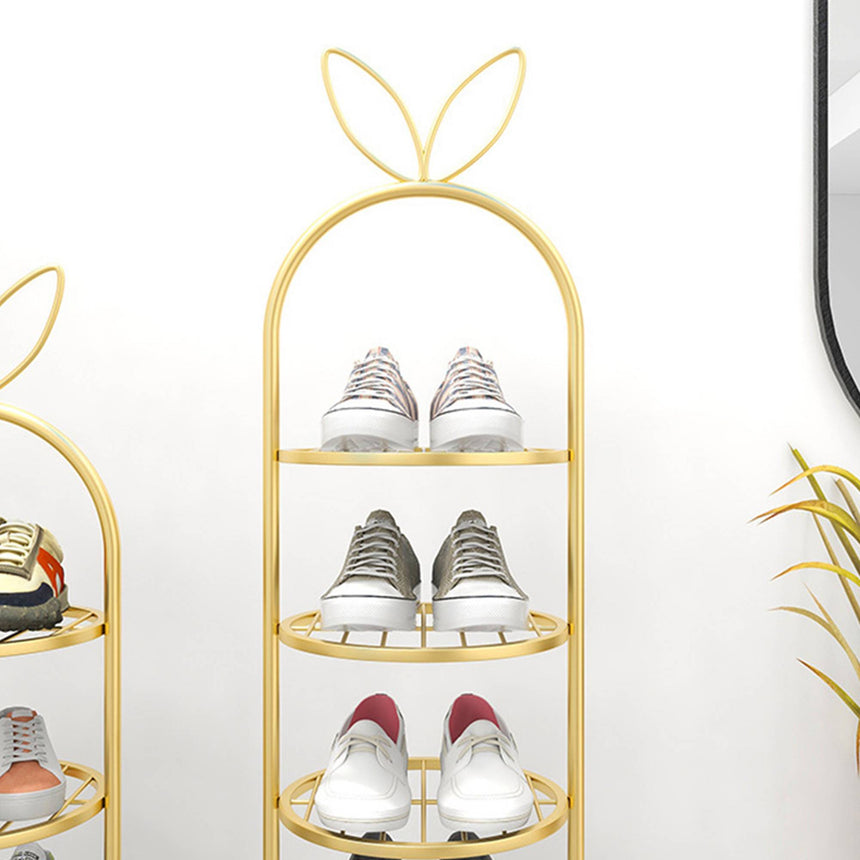 SOGA Bunny Ears 6 Tier Metal Shoe Organiser - Image 05