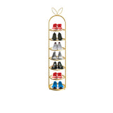 SOGA Bunny Ears 7 Tier Metal Shoe Organiser - Image 01