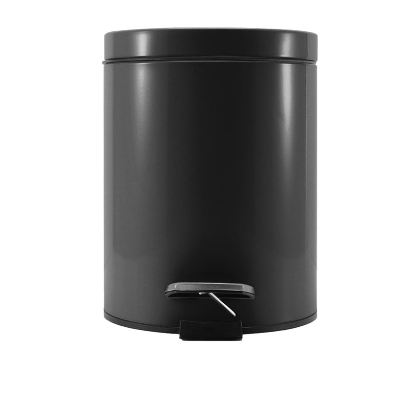 Soga Round Pedal Bin 12L Black - Image 03