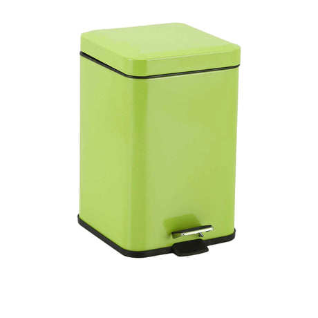 Soga Square Pedal Bin 12L Green - Image 01