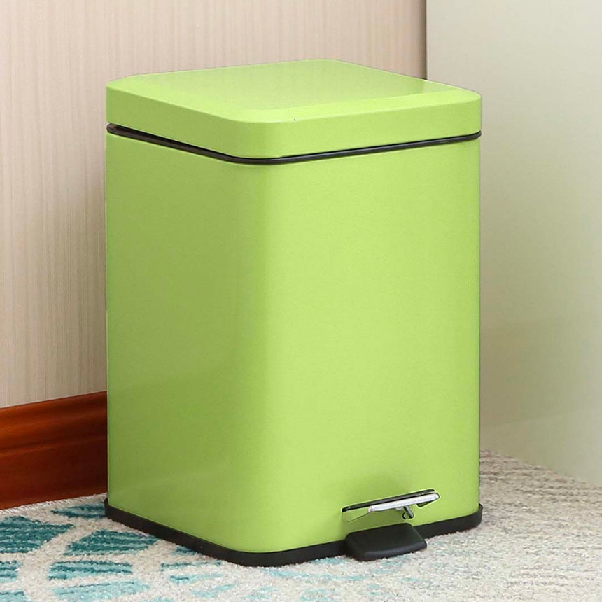 Soga Square Pedal Bin 12L Green - Image 02